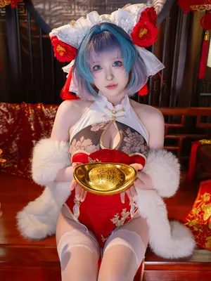 清水由乃 - 碧蓝航线 柴郡 新春旗袍_19