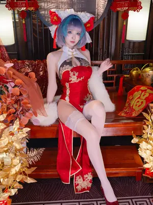 清水由乃 - 碧蓝航线 柴郡 新春旗袍_67