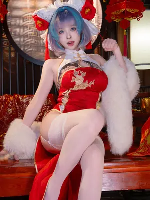 清水由乃 - 碧蓝航线 柴郡 新春旗袍_58