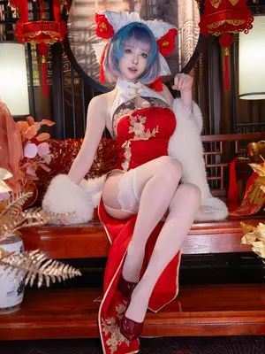 清水由乃 - 碧蓝航线 柴郡 新春旗袍_60