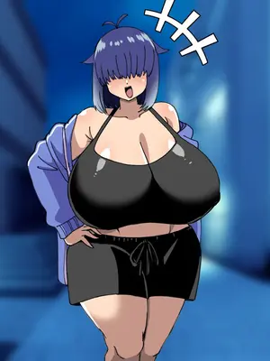 [よもぎもぎ] メカクレ爆乳先輩がマジでエロい!〜ドスケベ乳房が大爆発〜_306