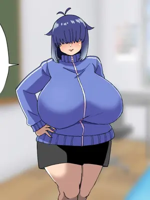 [よもぎもぎ] メカクレ爆乳先輩がマジでエロい!〜ドスケベ乳房が大爆発〜_031