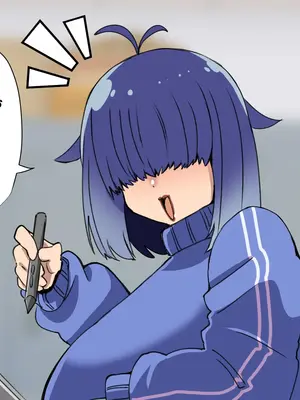 [よもぎもぎ] メカクレ爆乳先輩がマジでエロい!〜ドスケベ乳房が大爆発〜_003