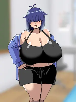[よもぎもぎ] メカクレ爆乳先輩がマジでエロい!〜ドスケベ乳房が大爆発〜_226