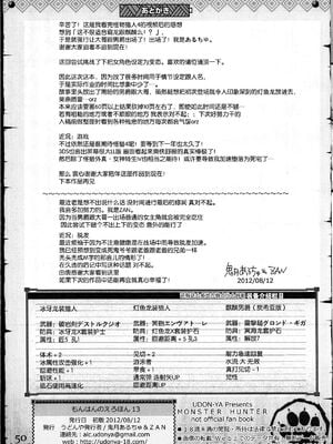 [うどんや (鬼月あるちゅ、ZAN)] もんはんのえろほん 1~16+特典 (モンスターハンター)[中国翻訳][疏碼]_633
