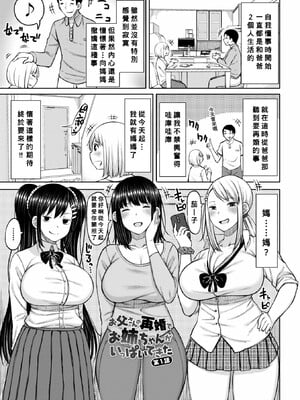 [長い草]お父さんの再婚でお姉ちゃんがいっぱいできた 第1~3 (おばまんあねまんはぁれむ)[中国翻訳][疏碼][Banana手工漢化]
