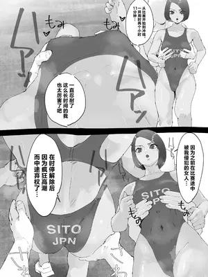 [多肉色物] 時間停止 ハイレグアスリートをズラしハメ連続中出し [中国翻訳]_04