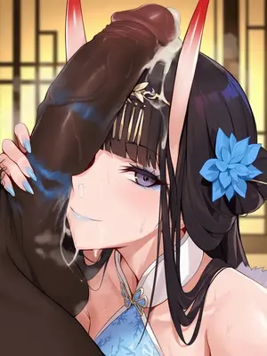 【ABYSOTH】Noshiro BBC blue lips oral [AI Generated]_d_012