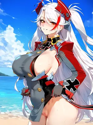 Patreon [ artist-A2] Prinz Eugen (azur lane) プリンツ・オイゲン BBC sample (Patreon)