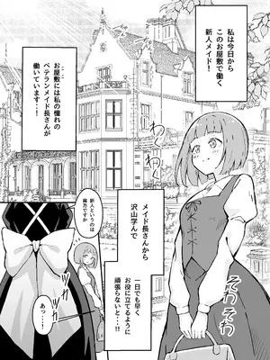 [すけべ発電所 (発電ペンギン)] 憧れの先輩メイド長の夜伽を見学 [DL版]_02