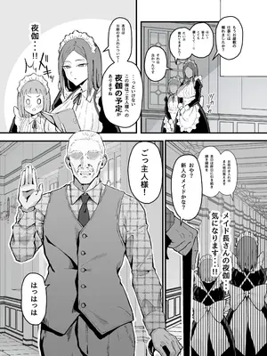 [すけべ発電所 (発電ペンギン)] 憧れの先輩メイド長の夜伽を見学 [DL版]_05