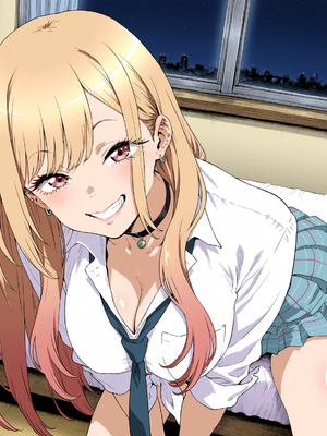 [AI Generated] (Haniodon)  喜多川海夢  kitagawa marin (uncensored)