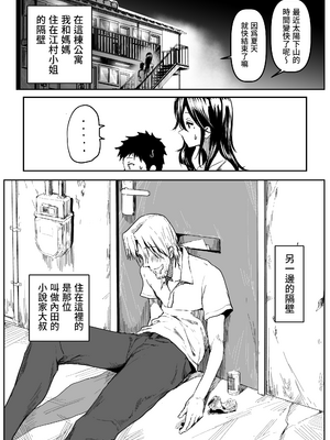 [朝仁寝ルノ(ルノン)] 江村さんが介抱した隣人の小説家に好き勝手される話 | 江村小姐被出手照顧的鄰居小說家為所欲為那檔事 [Origin個人測試漢化]_002