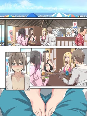 [TJ_studio (冬至)] ぎゃるキャンv～ヤリサーの美女3人とエロ目的で海へ行く話～_096