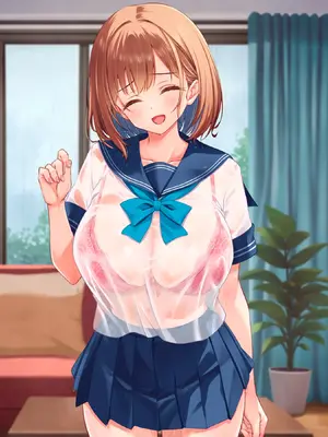 [クリムゾン艦隊] 濡れ透け少女の淫らな誘惑〜訳あり巨乳女子にハメまくって孕ませた話〜_350