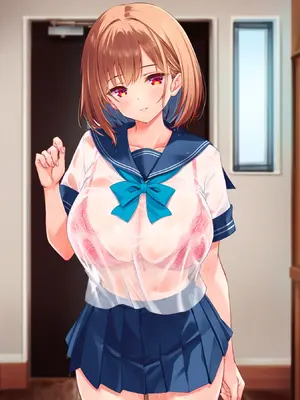 [クリムゾン艦隊] 濡れ透け少女の淫らな誘惑〜訳あり巨乳女子にハメまくって孕ませた話〜_354