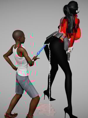 [3D]性奴妈妈穿着开裆裤袜勾引我 “奴隸的時間”1-5+番x3_180_7_13