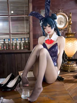 九柒喵 - 蔚蓝档案 龙华妃咲 兔女郎_37