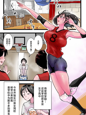 [あまぎゃっぱ (あまねさん)]ハーレムバレー部性処理マネージャー [中国翻訳][疏碼]_02
