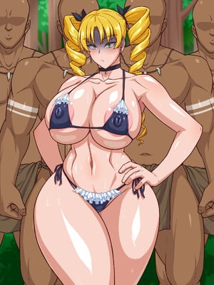 [秘密結社ヴァニタス] 高慢お嬢様！デカマラ部族とドスケベ生活ですわ！_129