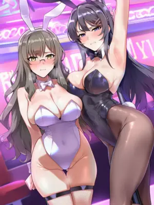 [Patreon] (Yeeting) Mai Sakurajima x Rio Futaba Bunny Girls (AI Generated)_001_141