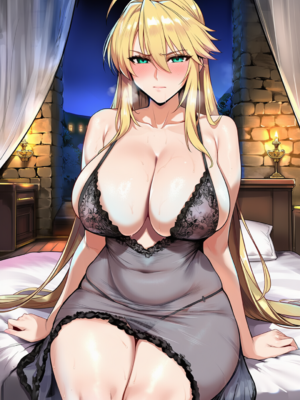 [Patreon] (Yeeting) Artoria Lancer (Silk Night Gown) (AI Generated)_001_123