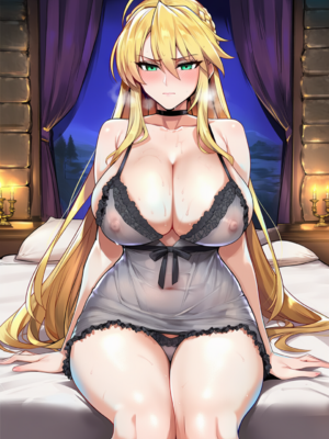 [Patreon] (Yeeting) Artoria Lancer (Silk Night Gown) (AI Generated)_001_124
