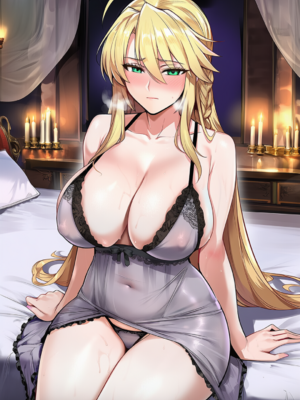 [Patreon] (Yeeting) Artoria Lancer (Silk Night Gown) (AI Generated)_001_128