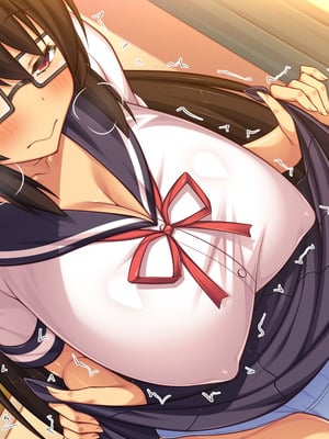 [汁っけの多い柘榴] 委員長は真面目な顔して実は露出エッチが大好き_365