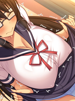 [汁っけの多い柘榴] 委員長は真面目な顔して実は露出エッチが大好き_370