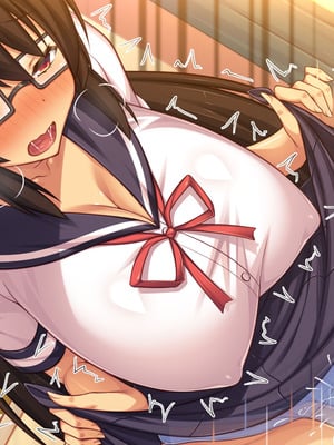 [汁っけの多い柘榴] 委員長は真面目な顔して実は露出エッチが大好き_378