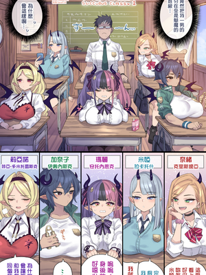 [ミモネル]サキュバスのクラスに配属されちゃう転校生 1~6[中国翻訳][疏碼][無邪気漢化組、酸菜魚ゅ°][DL版]_003