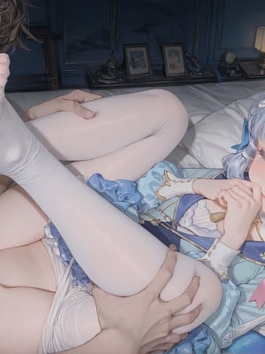 [CunnyFunky] Ayaka & Barbara [AI Generated] [Uncensored]_2597