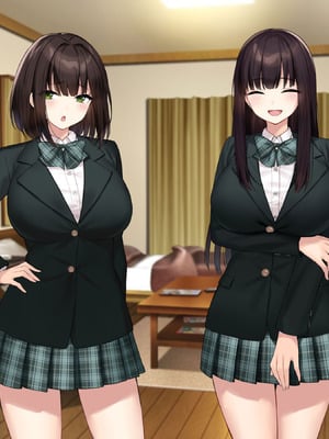 [Umour (神坂ろん)] 巨乳な先輩？巨乳な幼なじみ？二人とハーレムH…する？_377_nuph