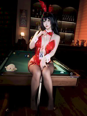 Rioko凉凉子 - 碧蓝航线 大凤 桌球兔女郎_23