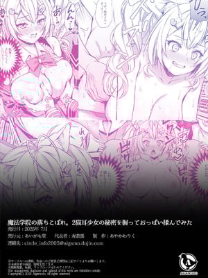 [あいがも堂 (あやかわりく)] 魔法学院の落ちこぼれ。2 猫耳少女の秘密を握っておっぱいを揉んでみた [中国翻訳] [DL版]_51_hnhe