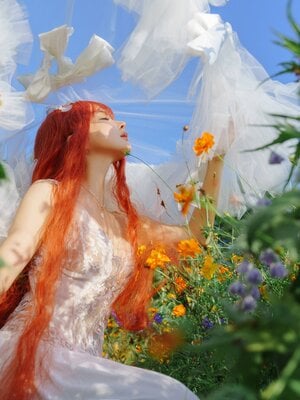 蠢沫沫 – 花丛婚纱_014