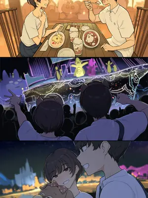 [わかまつ] メルヘンきらきらデートの後にお互い求め合うだけの本気セックスする一日_02_wwse