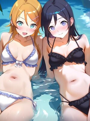 [Elizasrain] Ayase & Kirino (Oreimo) x BWC FFM - Waterfall Shooting (195p)_00020