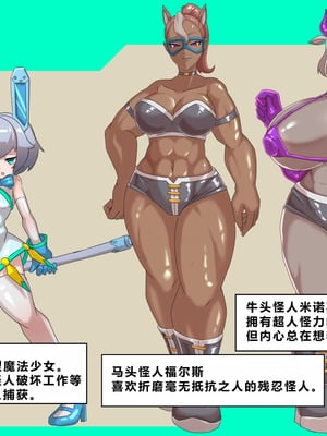 [チンプラ (Zoea)] 正義のヒロイン フタナリ処刑 魔法少女マカロンVSフタナリ怪人 [中国翻訳]_03_emaj