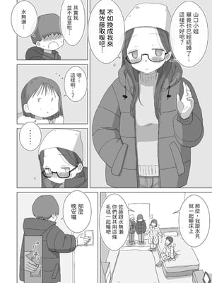 [ひやしまくら] ある大雪の冷たい夜僕の家の布団の中でバイト先の女の子達が内緒で密着あたためえっちしてくれた。｜某個大雪的寒夜裡，在我家的被窩中，工作處的女孩們悄悄地緊貼著為我取暖做愛 [中文] [邊境牧羊犬]_013