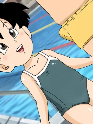 [オベロン中佐] スイミング教室のパンちゃん_0201