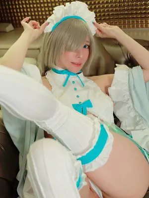 りんごみつき妄想セレクションvol.18 腋乳もお尻もぜんぶえっちすぎる！ブルーアーカ●ブ・和風メイドアスナのコスプレ_100