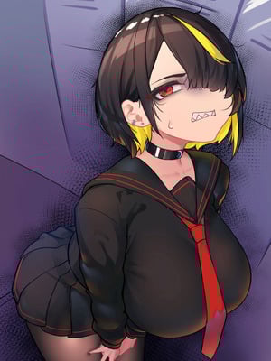 [ニーチェ (助ッチ)] ふたなり不良JKをところてん分からセックス！！【玉あり】_084