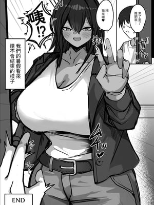 [青い星に生まれたダークエンジェル] 昔男だと思ってた褐色爆乳幼馴染とHする本 後編｜和以前以為是男生的褐色爆乳青梅竹馬色色的本本 後篇 [中文] [ペンギン堂]_037
