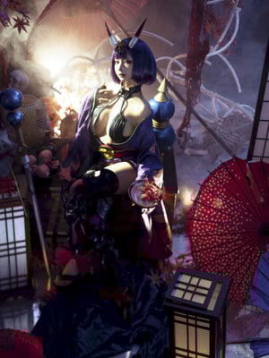 蠢沫沫 - 2025年09月自拍 - 酒吞童子 & 明日香 & 武藏 (？)_06