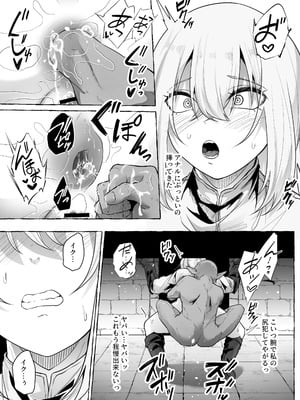 [てるてるがーる (天乃輝)] 迷宮の落下天井を受け止めたら動けなくなって雑魚モンスター共の肉便器にされたんだが_29