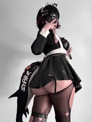 ［Qiandai以宇］Bratty maid Ellen full cosplay set + lingerie set_08