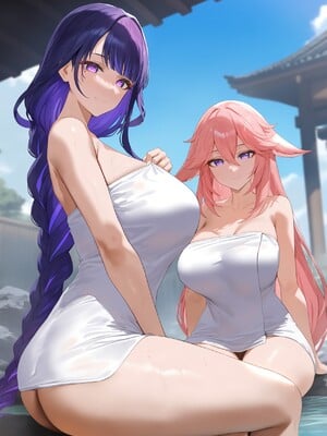 [Naezolt] Raiden & Yae Onsen_0005
