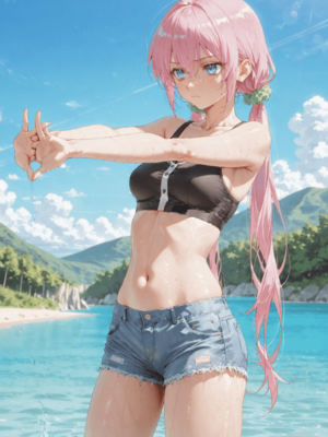 [NTR Paradox]川遊びの日の式守さん [AI Generated](pixiv)(機翻)_translated_060_061